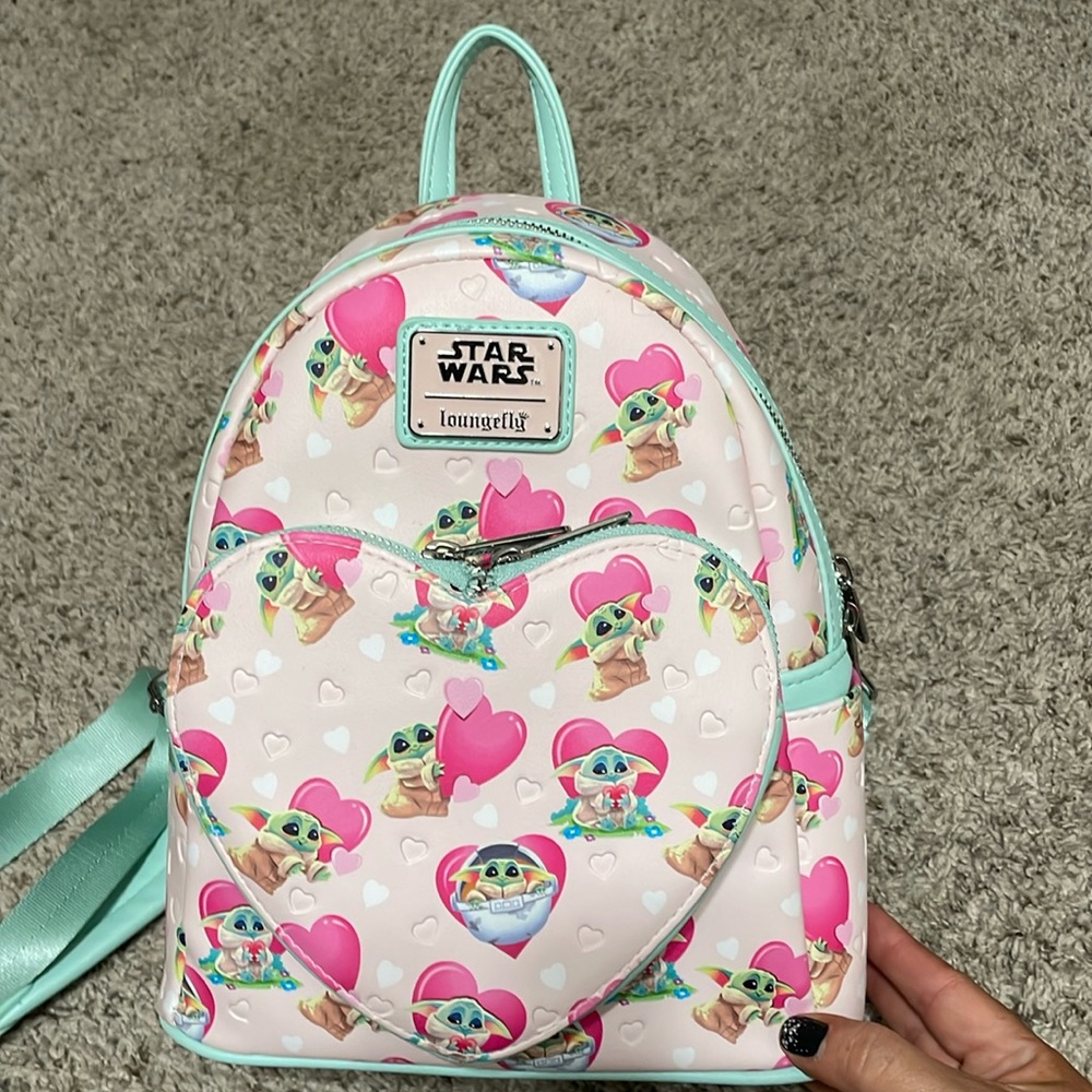 Star Wars backpack purse.  Yoda